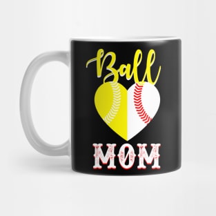 Ball Mom Softball Player Mug